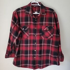 Vintage Polar King ~Heavy Weight~ Flannel Shirt ~snap Front~  2XL